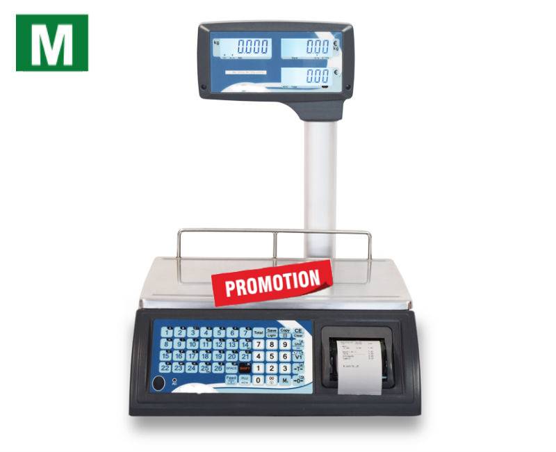photo d'une balance poids prix à ticket itr en promotion