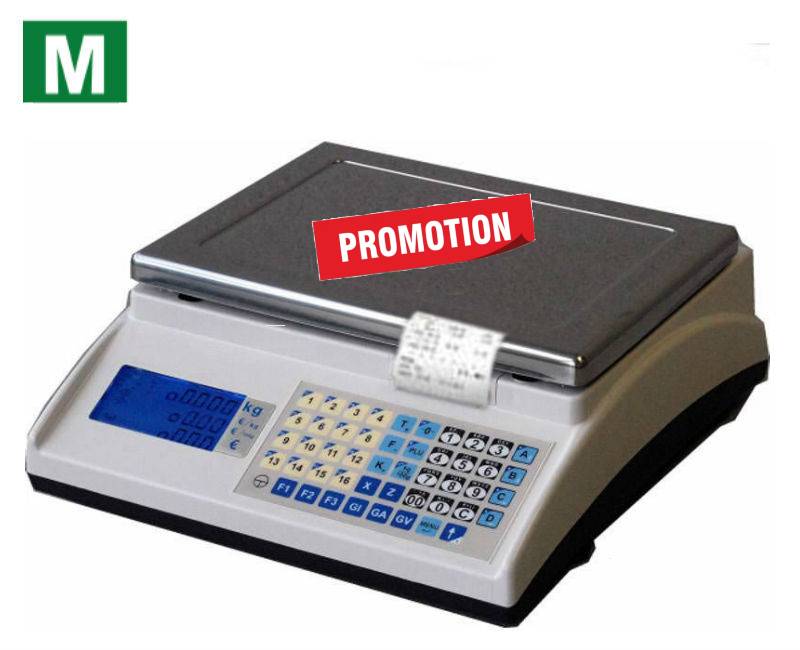photo d'une balance poids prix à ticket easymarket en promotion